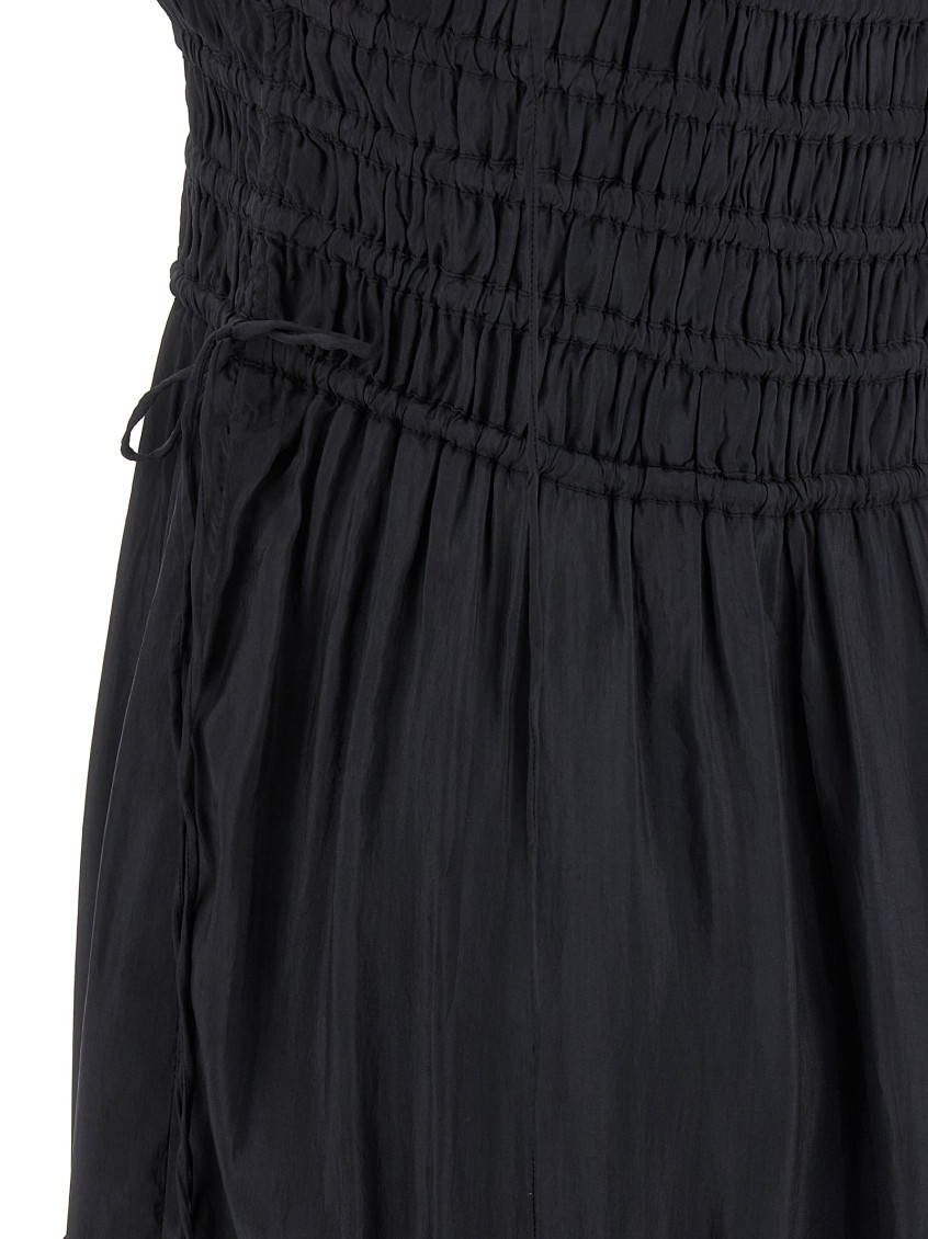 Black Smock Tie Skirts Gray