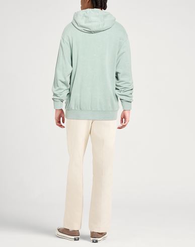 Man Sweatshirt Light green Size L Cotton, Polyester