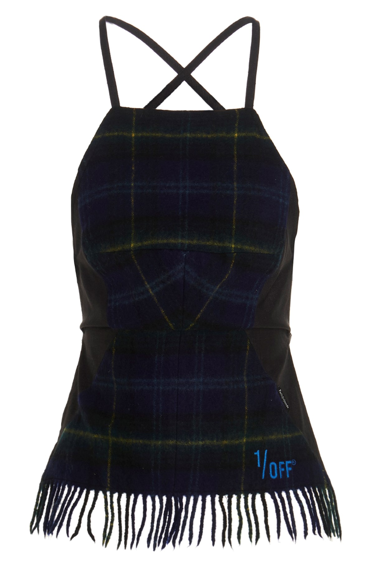 'Checked Scarf' Top