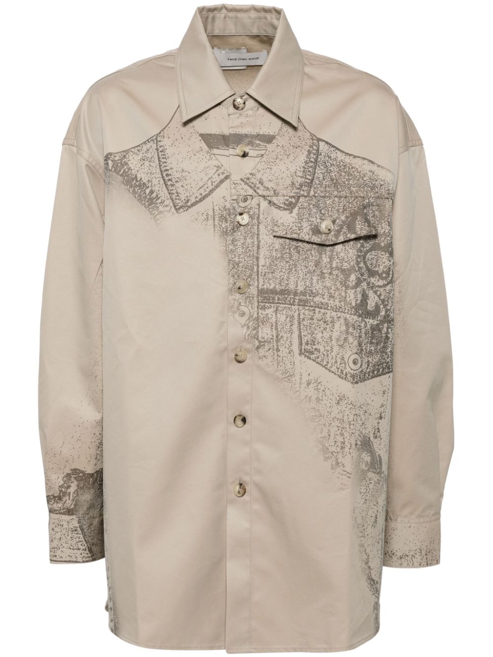 Trompe Loeil shirt - Neutrals