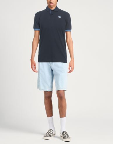 North Sails Man Polo shirt Midnight blue Size XS Cotton, Elastane