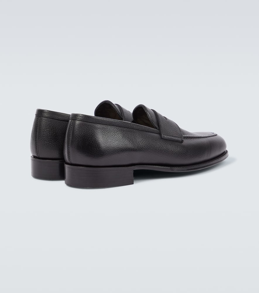 George Cleverley Bradley II leather penny loafers