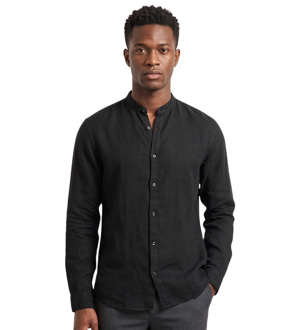 Black Linen Shirt