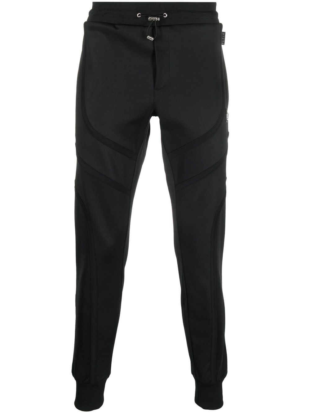 Basic drawstring track pants - Black