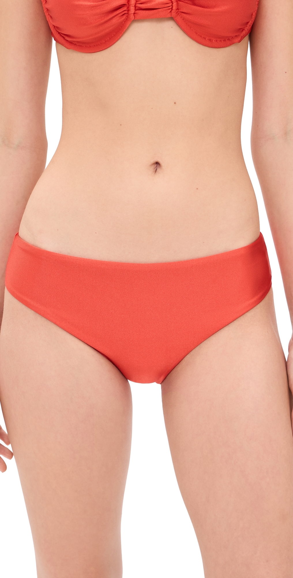 Daya Bikini Bottoms Persimmon Sheen
