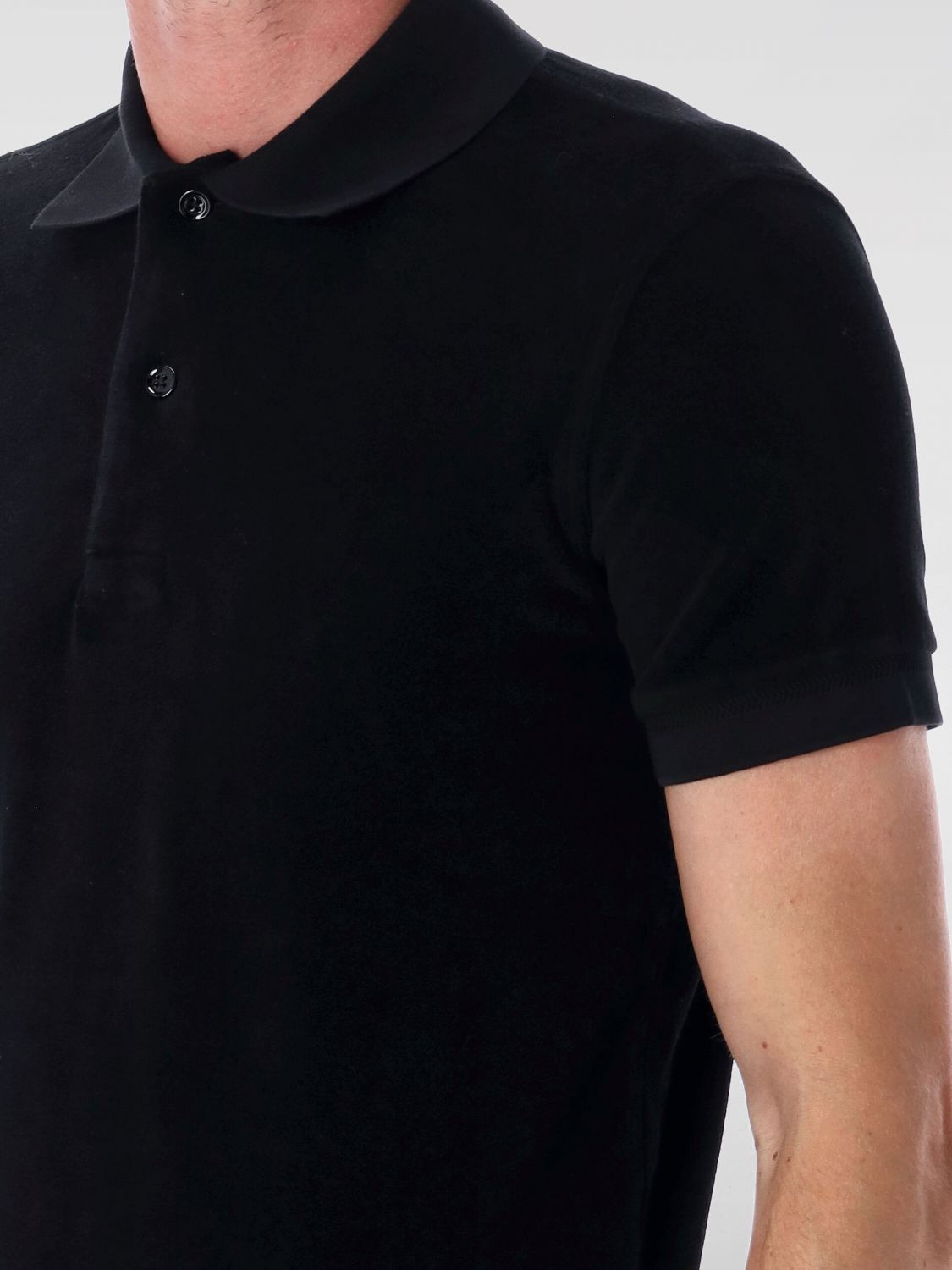 Polo Shirt Men color Black