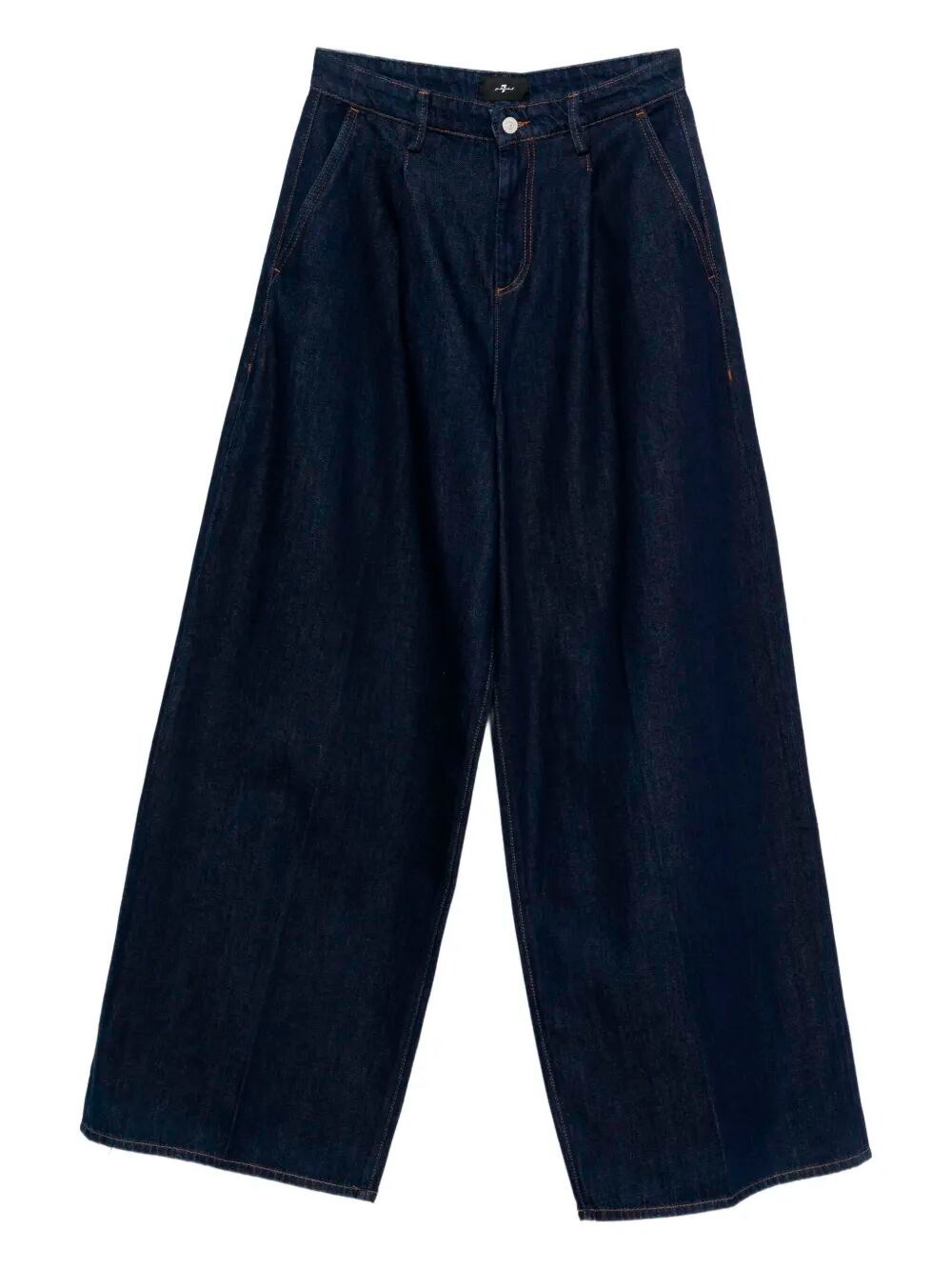 `Pleated Wide Trouser Franklin` Jeans
