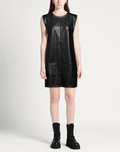 Woman Mini dress Black Size XS Polyester, Polyurethane, Viscose, Polyamide, Elastane