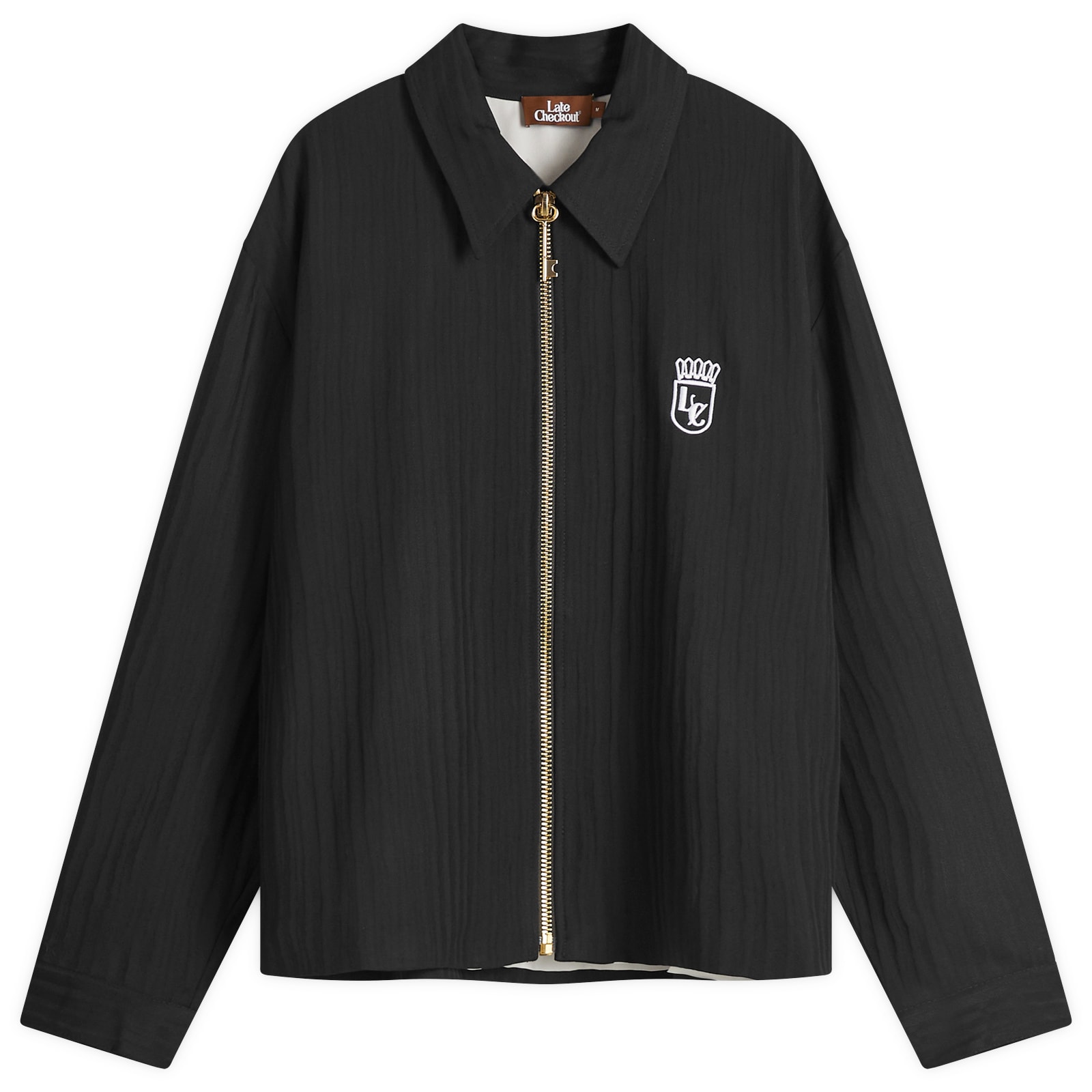 Late Checkout Men's Suitcase Zipper Jacket in Black