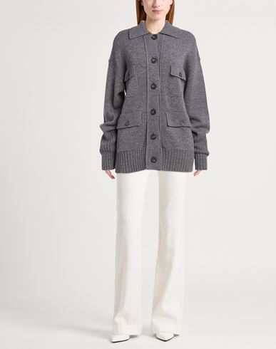 Woman Cardigan Grey Size 2 Geelong Wool