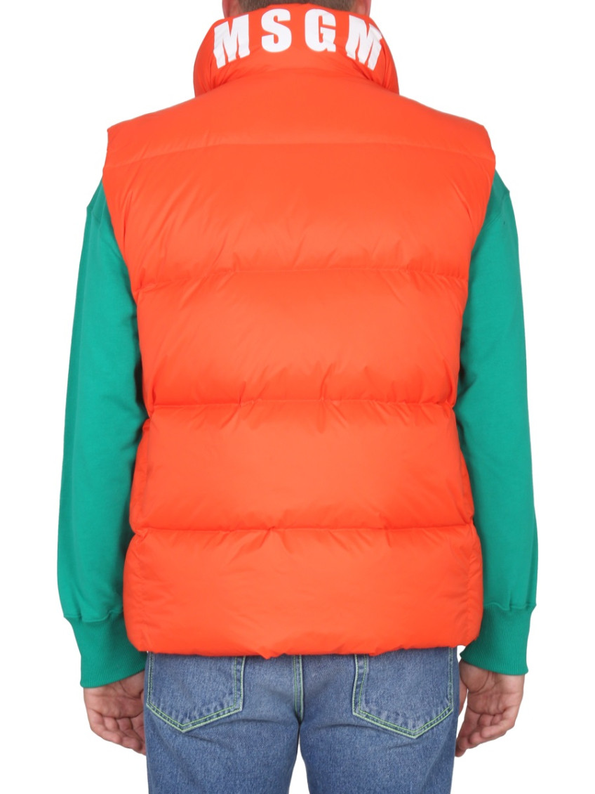Padded zip gilet
