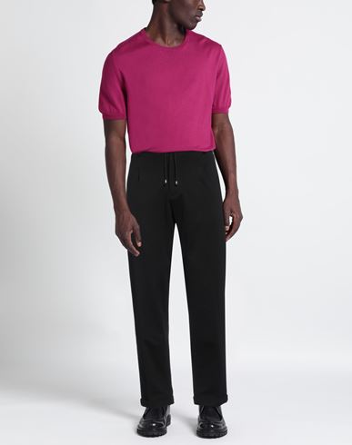 Man Pants Black Size 32 Polyester, Cotton, Elastane