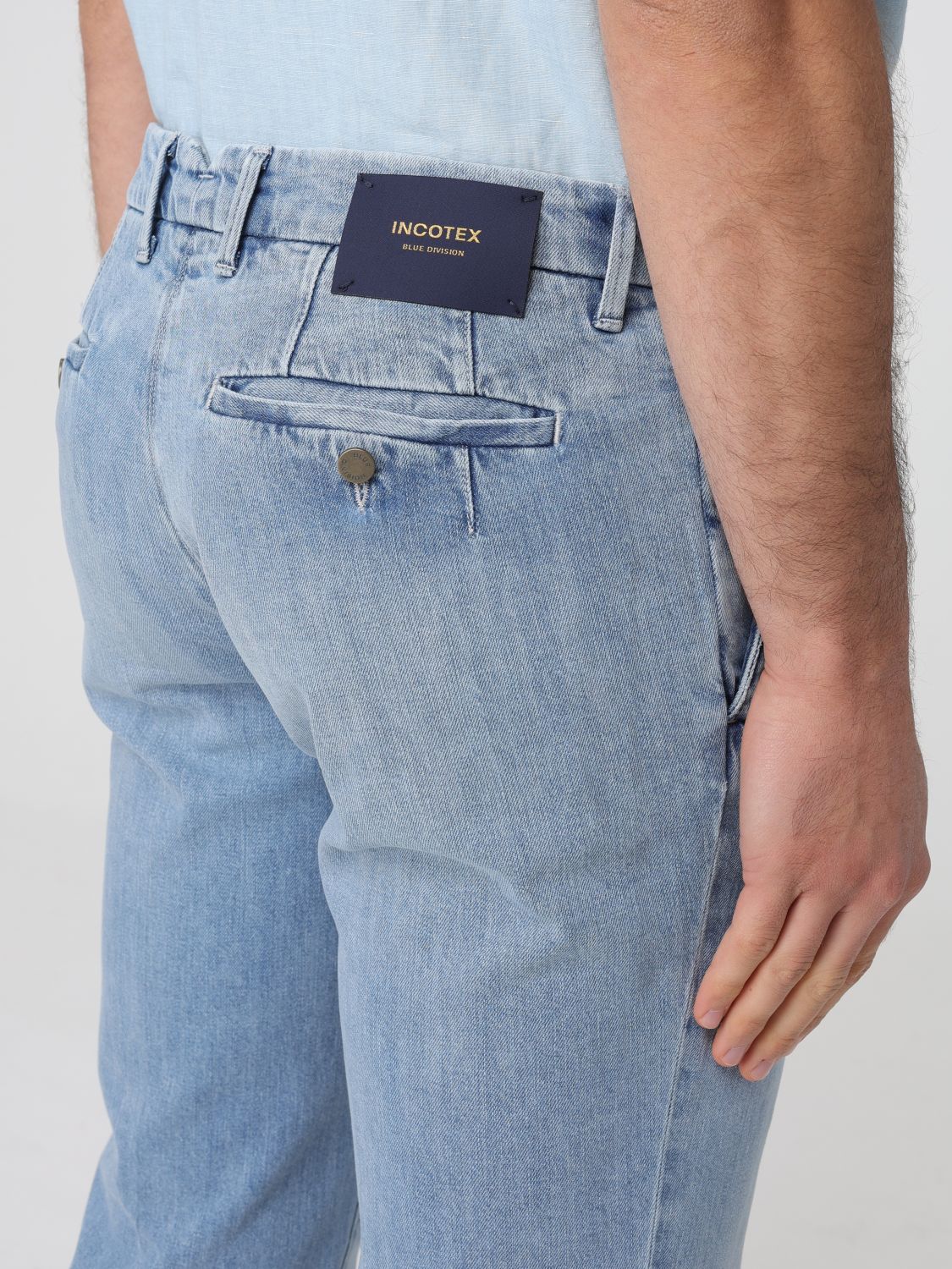 Pants Men color Blue