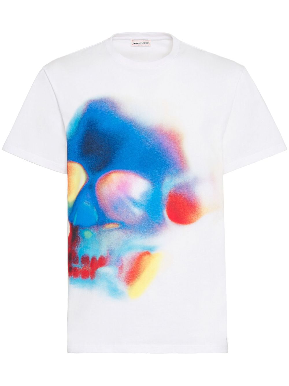 Solarized skull cotton T-shirt - White
