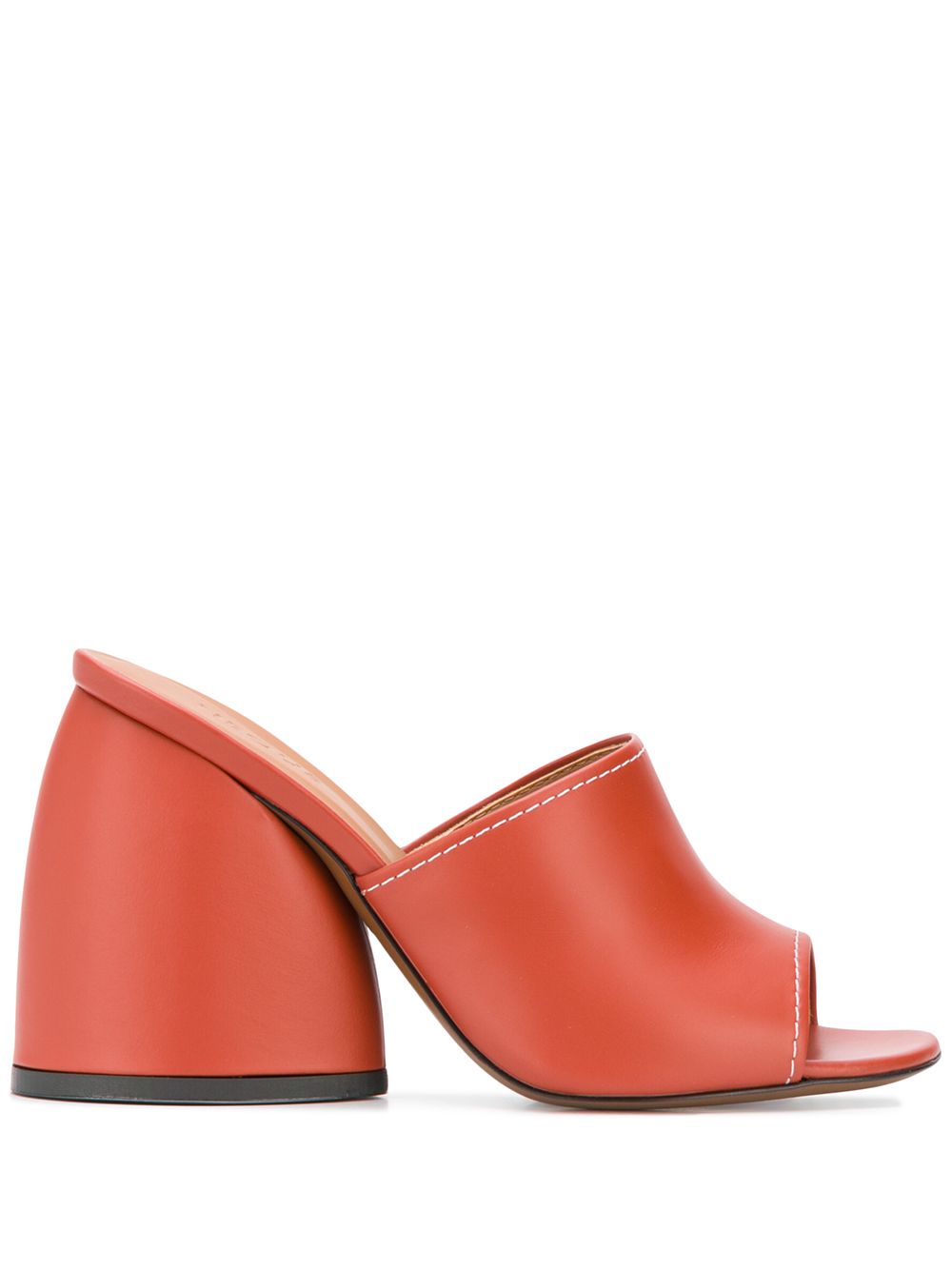 Chunky heel mules - Orange