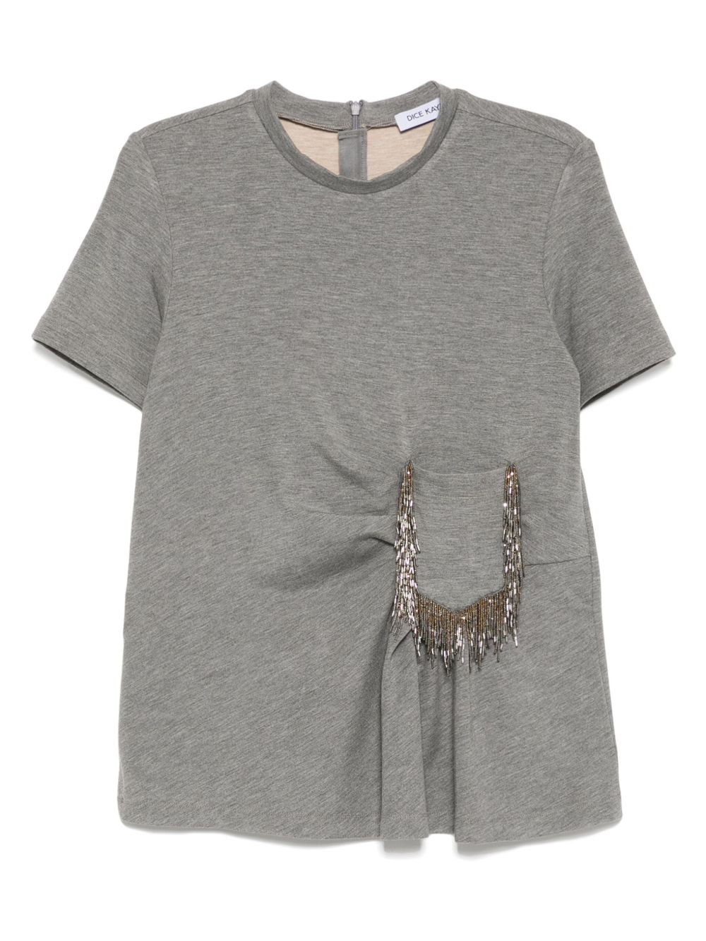 Dice Kayek short-sleeved cotton shirt - Grey