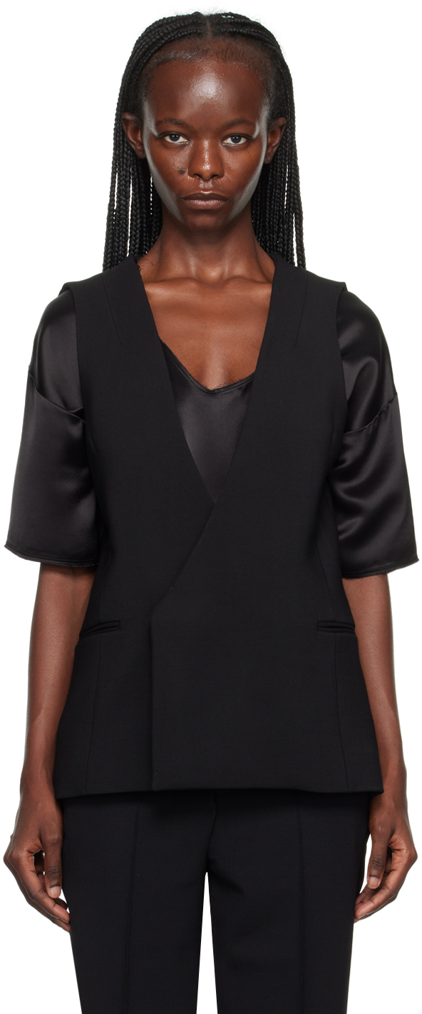 Black tux vest