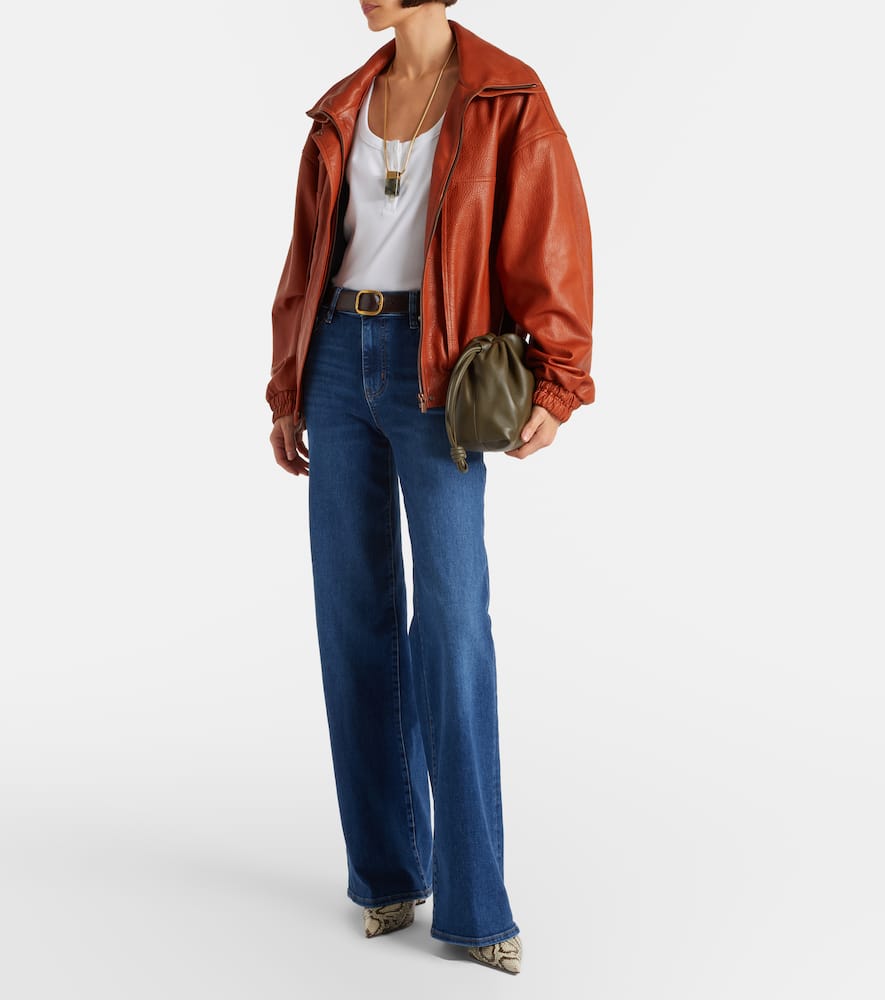 Le Slim high-rise wide-leg jeans