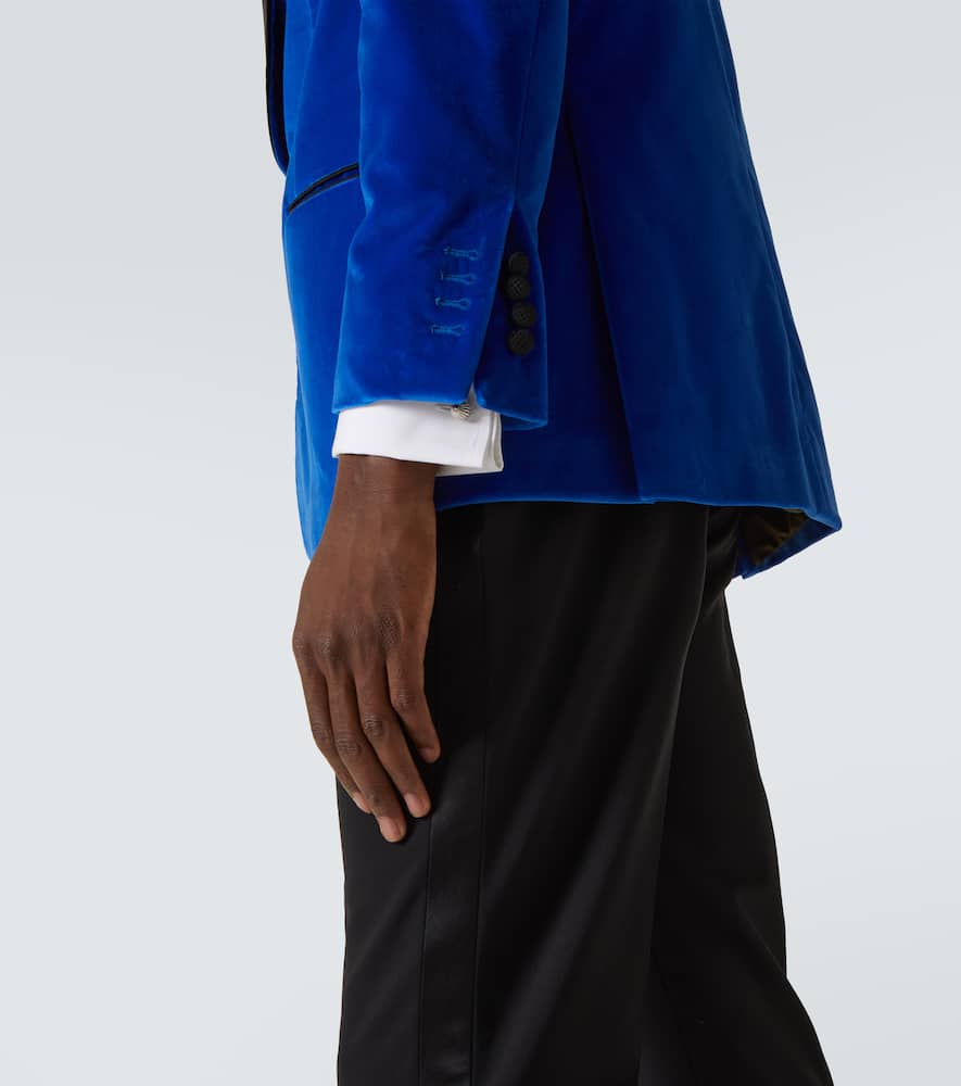 Cotton velvet blazer