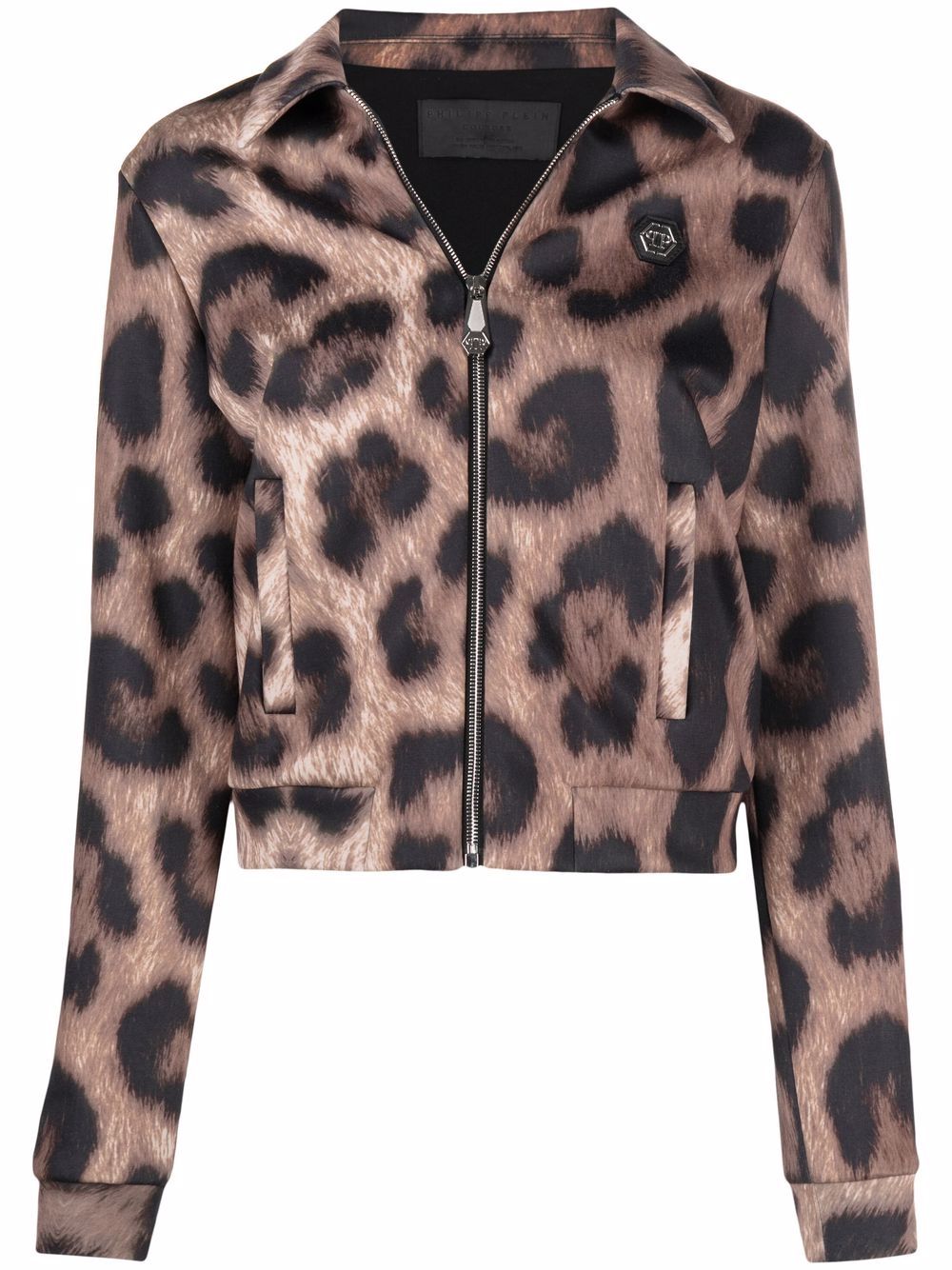 Leopard-print jacket - Neutrals
