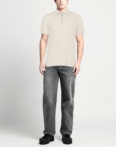 Man Polo shirt Light grey Size 38 Supima