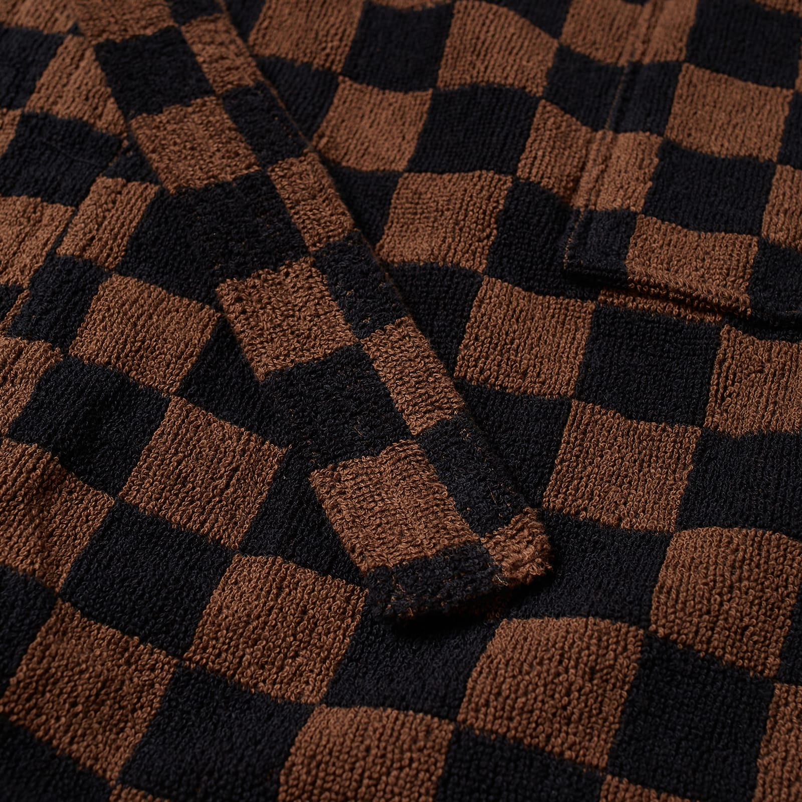 Sulis Bath Robe in Tabac/Noir, Size X-Small