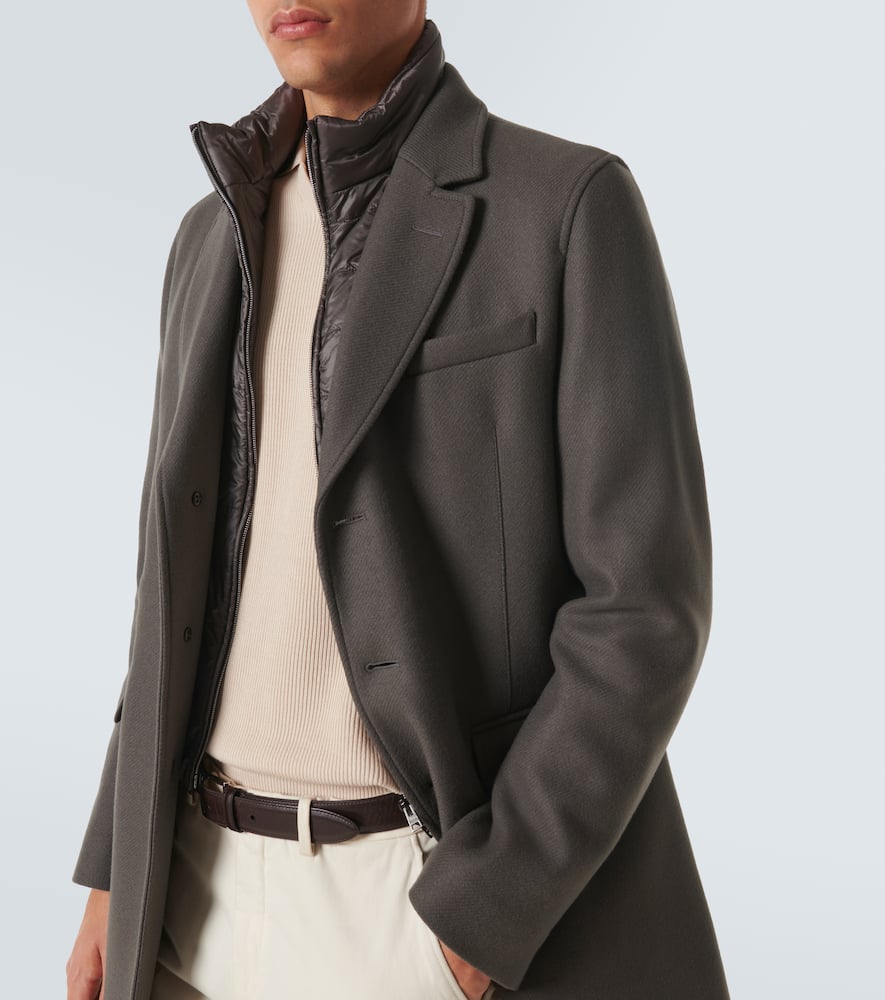 Wool-blend overcoat