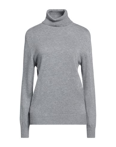 Woman Turtleneck Grey Size ONESIZE Viscose, Nylon, Wool, Cashmere, Polyester