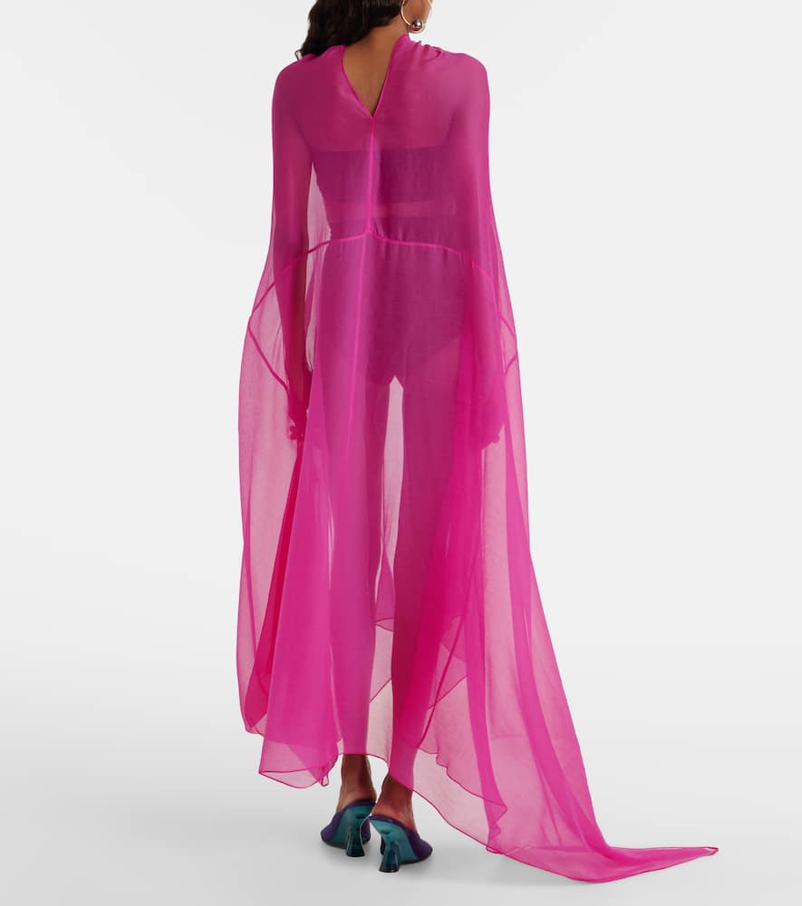 Silk gown