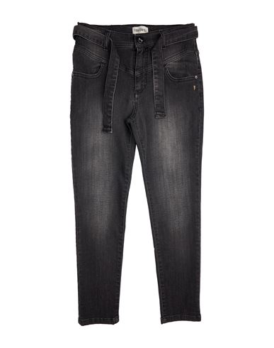 Kid Girl Jeans Black Size 10 Cotton, Elastane