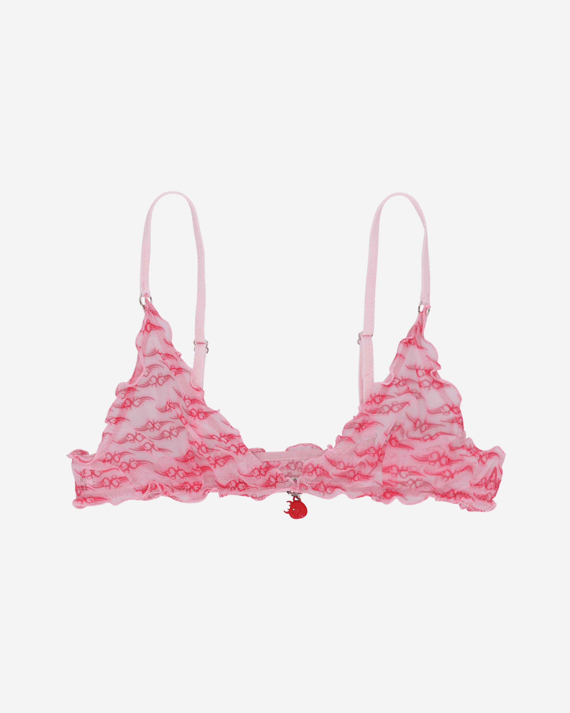 Tribal Heart Cute Bra Pink / Red