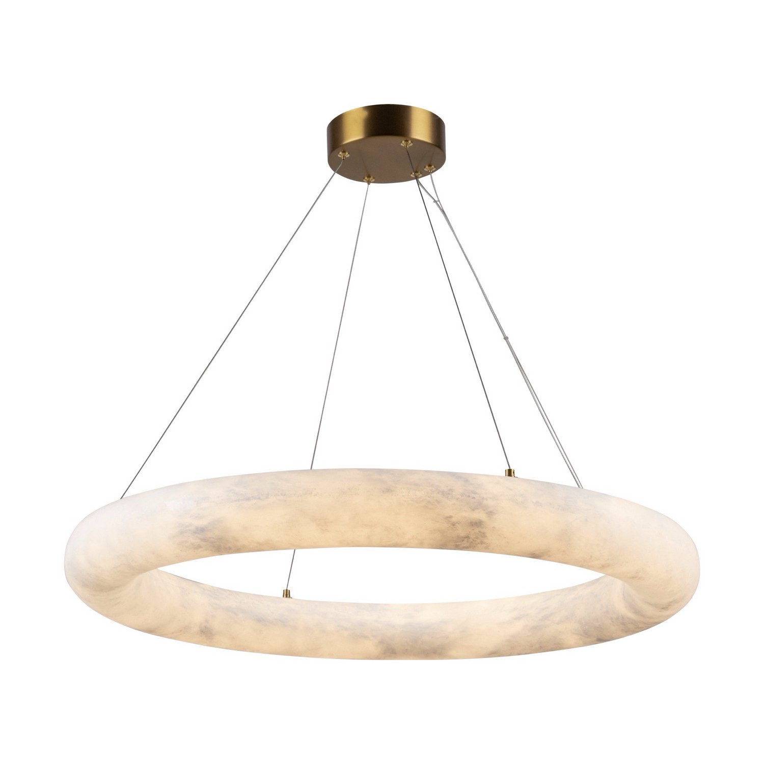 Brushed Brass LED Chandelier from the Camila Collection