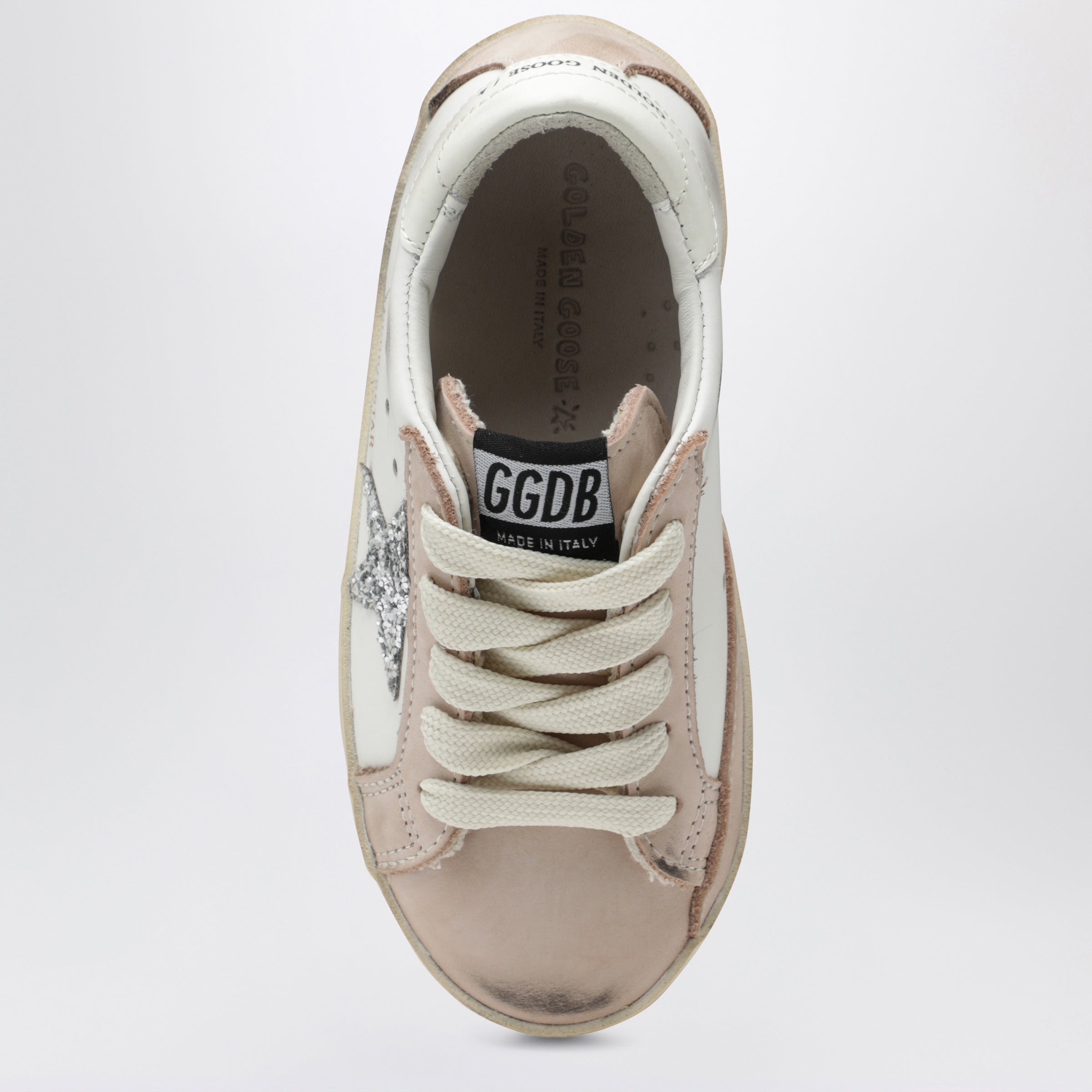 Super-Star sneakers in white/pink/silver