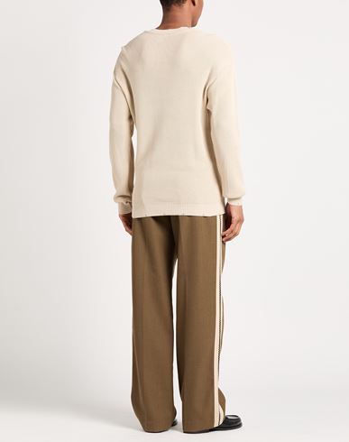 Man Sweater Ivory Size L Acrylic, Paper Yarn