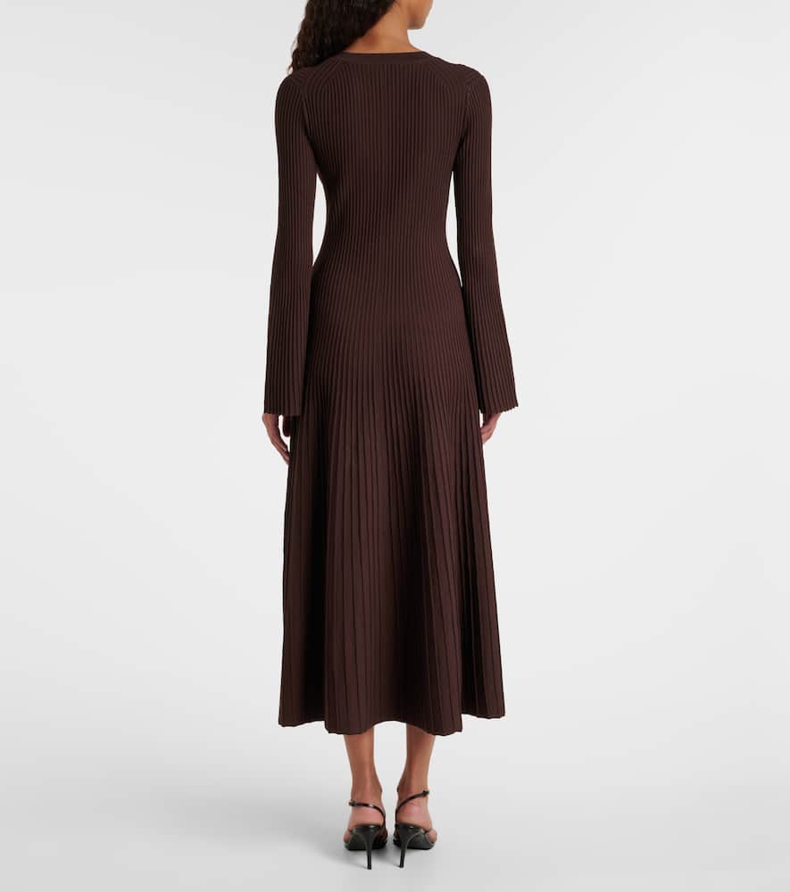 Genna ribbed-knit midi dress