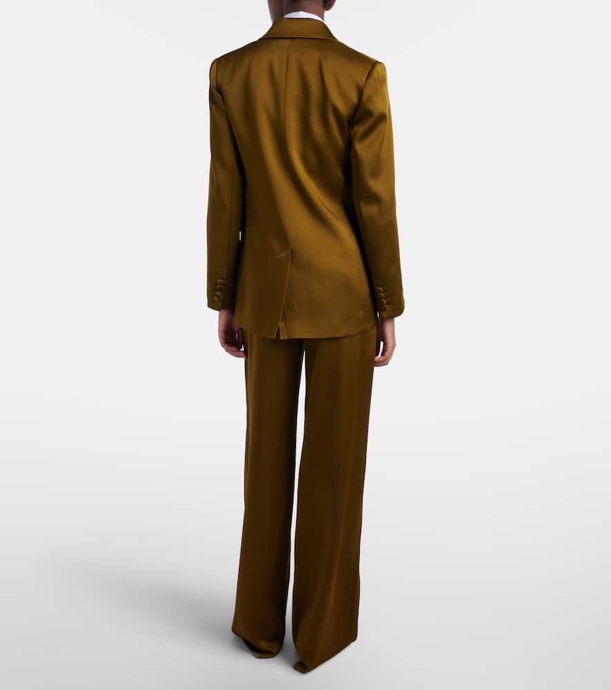 Cono satin wide-leg pants