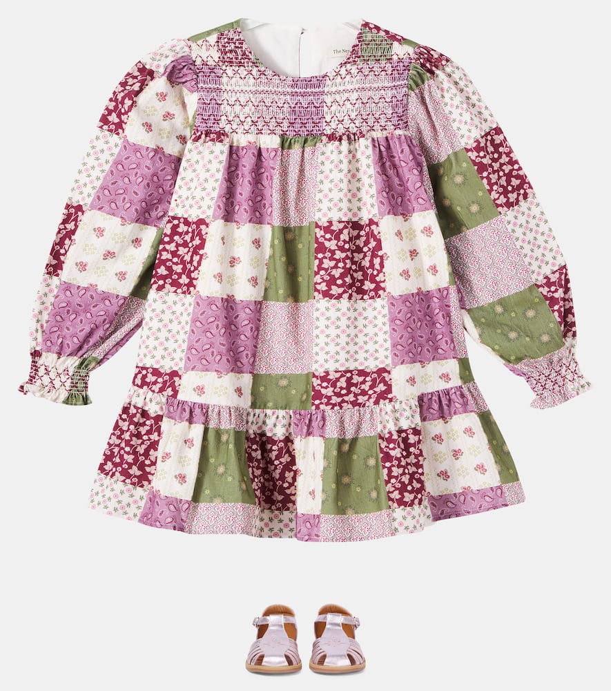 Melba colorblock cotton dress