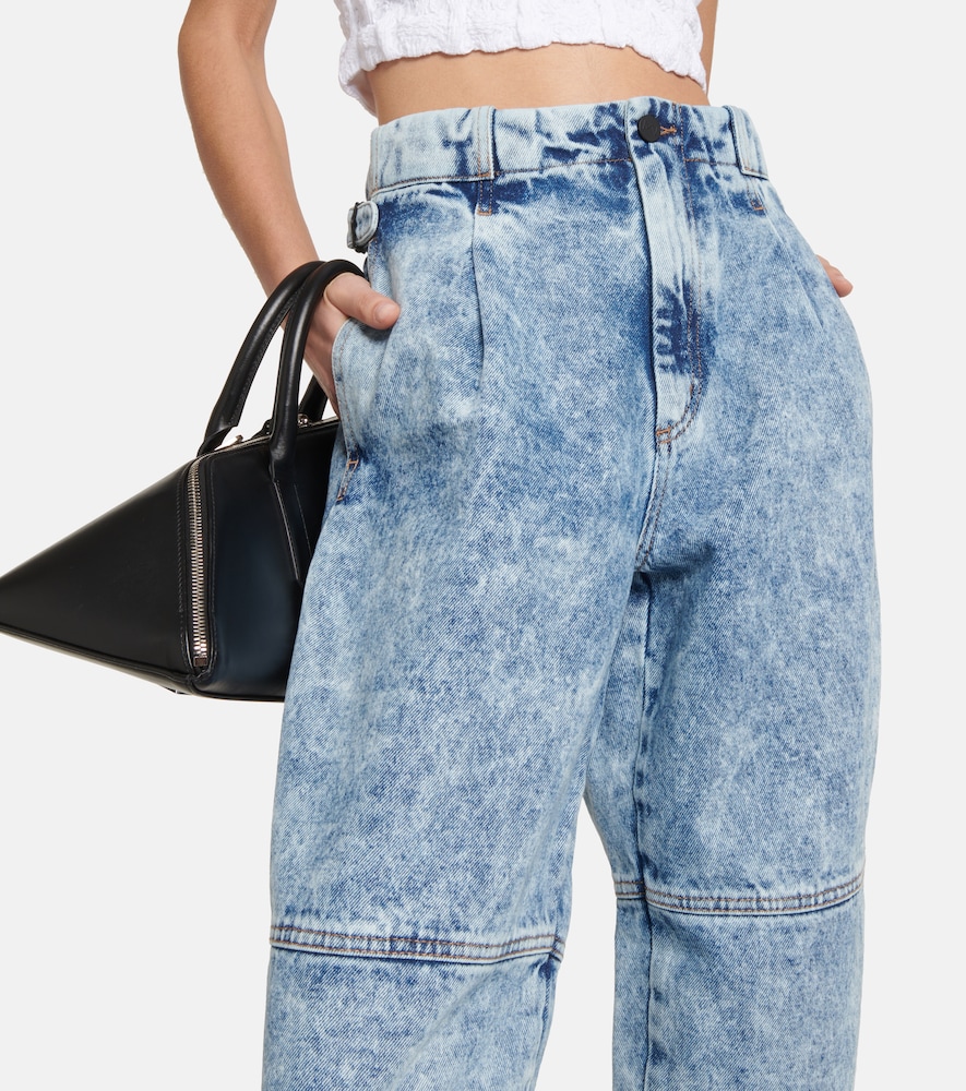 Shobak bleached straight jeans