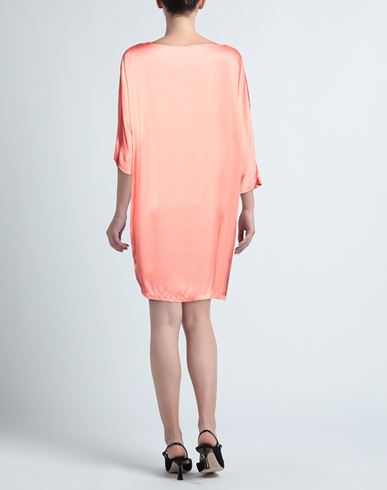Rossopuro Woman Mini dress Coral Size L Viscose