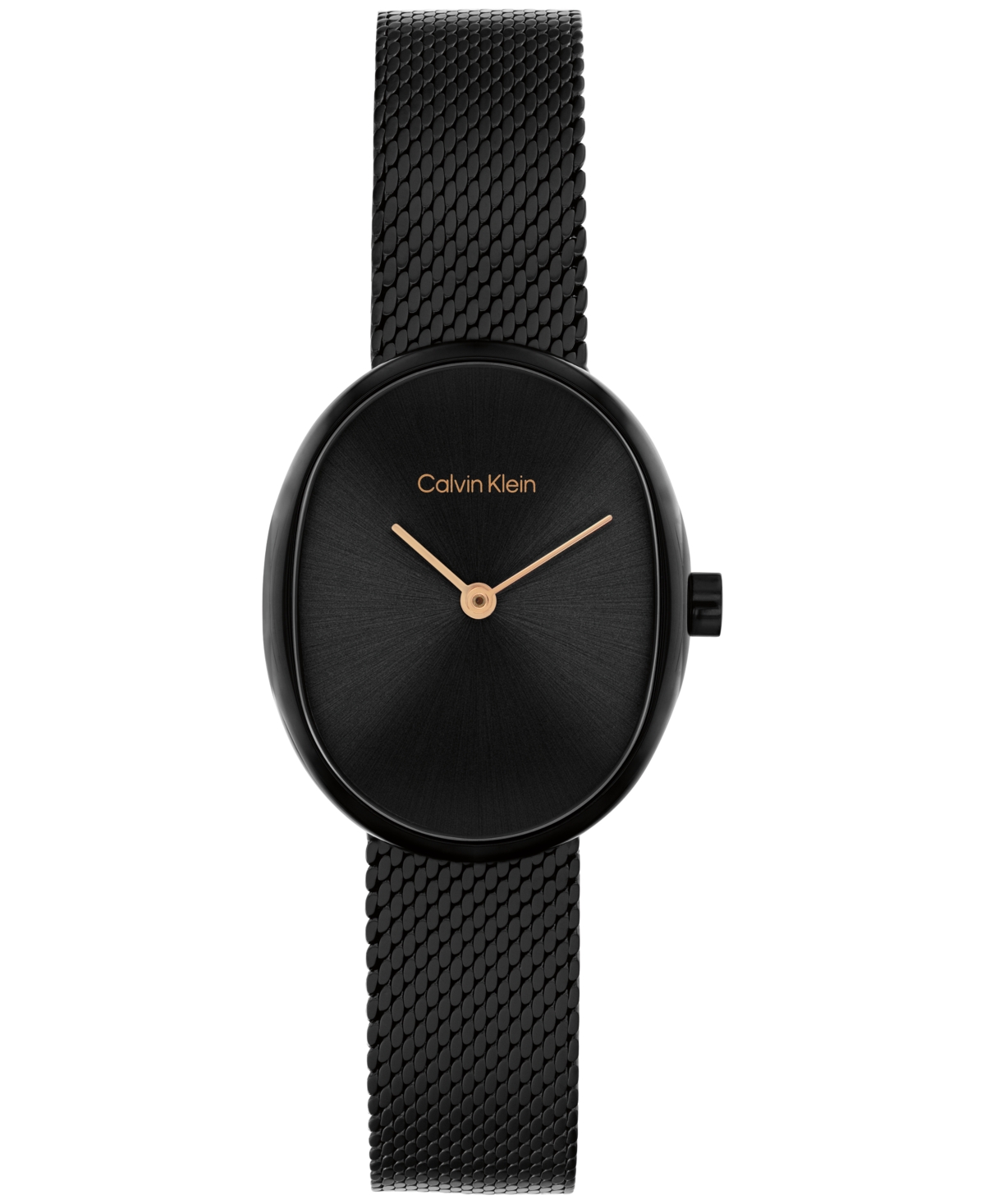 Women's Euphoria Black Ip Stainless Steel Mesh Bracelet Watch, 23.2mm - Gray