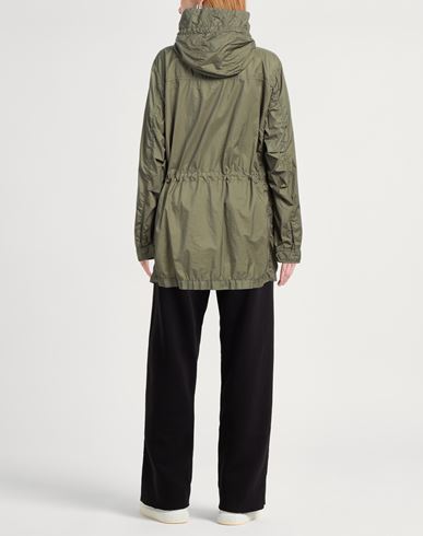 Woolrich Woman Overcoat & Trench Coat Military green Size L Polyamide