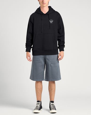 Man Sweatshirt Black Size L Cotton