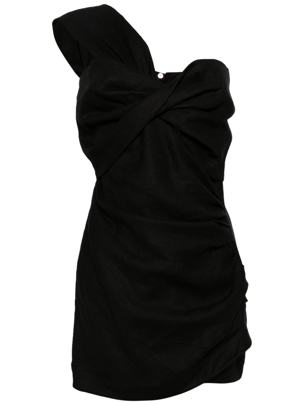 Solange linen playsuit - Black
