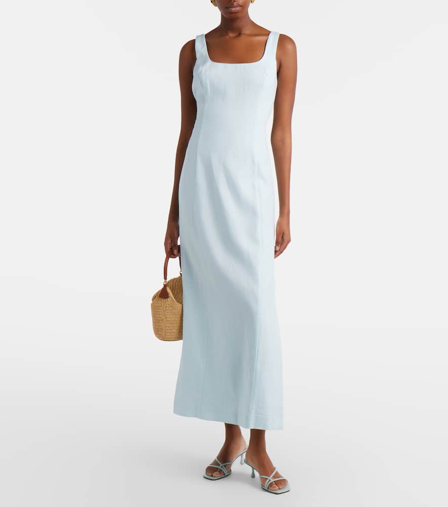 Linen maxi dress