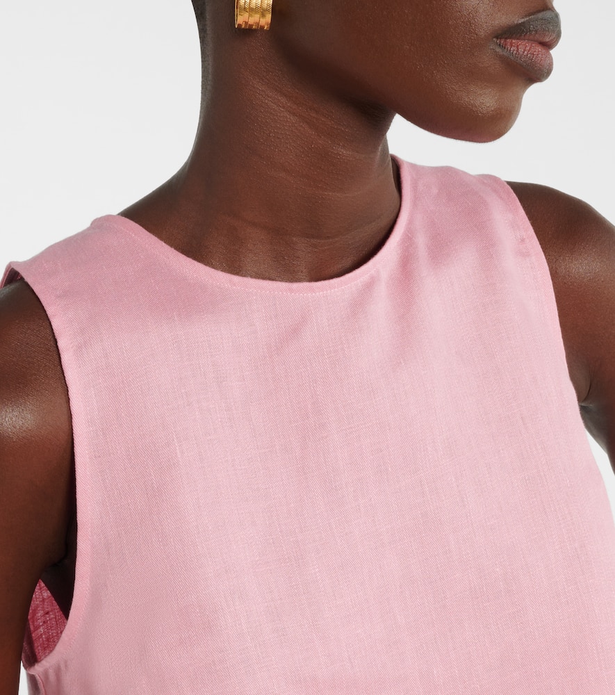 Kobe linen crop top