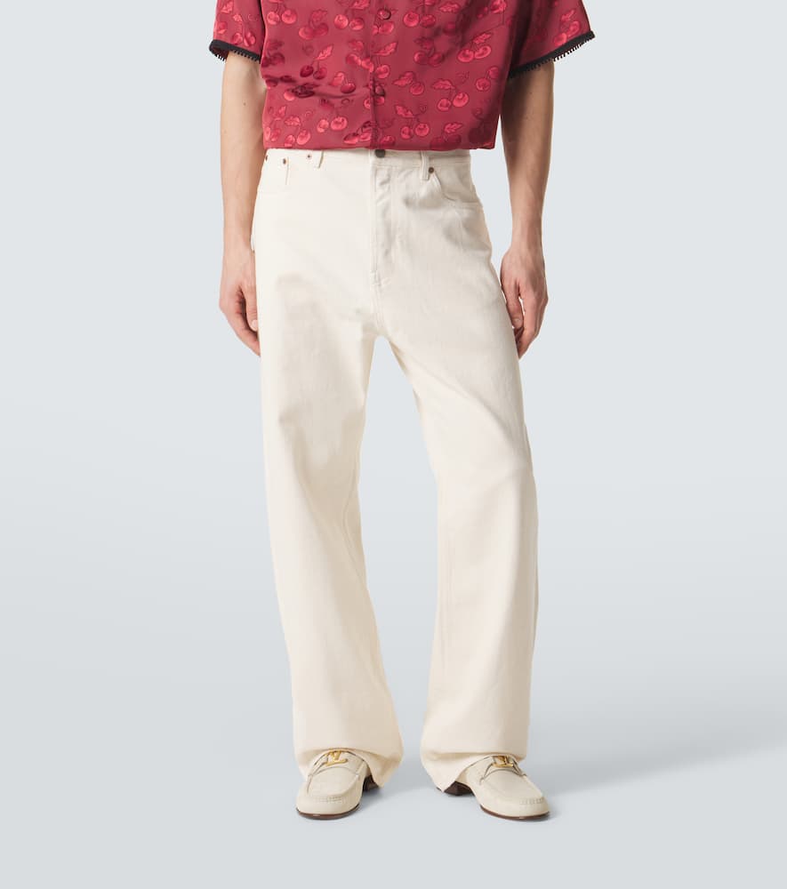 VGold wide-leg jeans