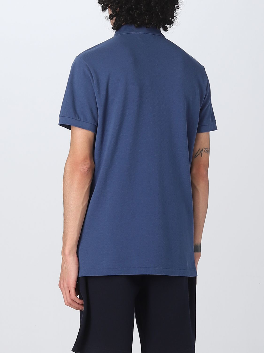 Polo Shirt Men color Blue 2