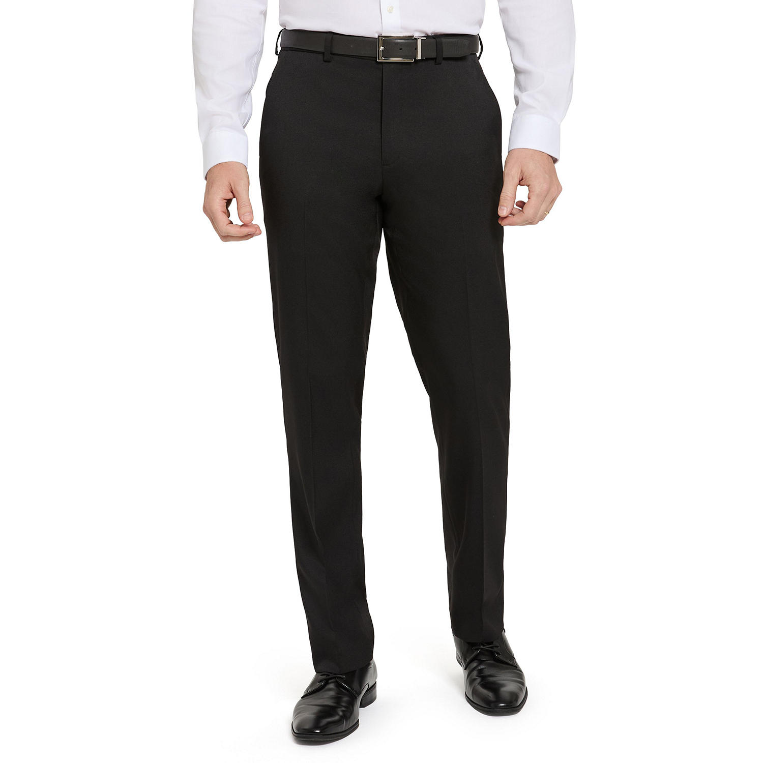 Men's Dress Pants - Black 38X34:- Black