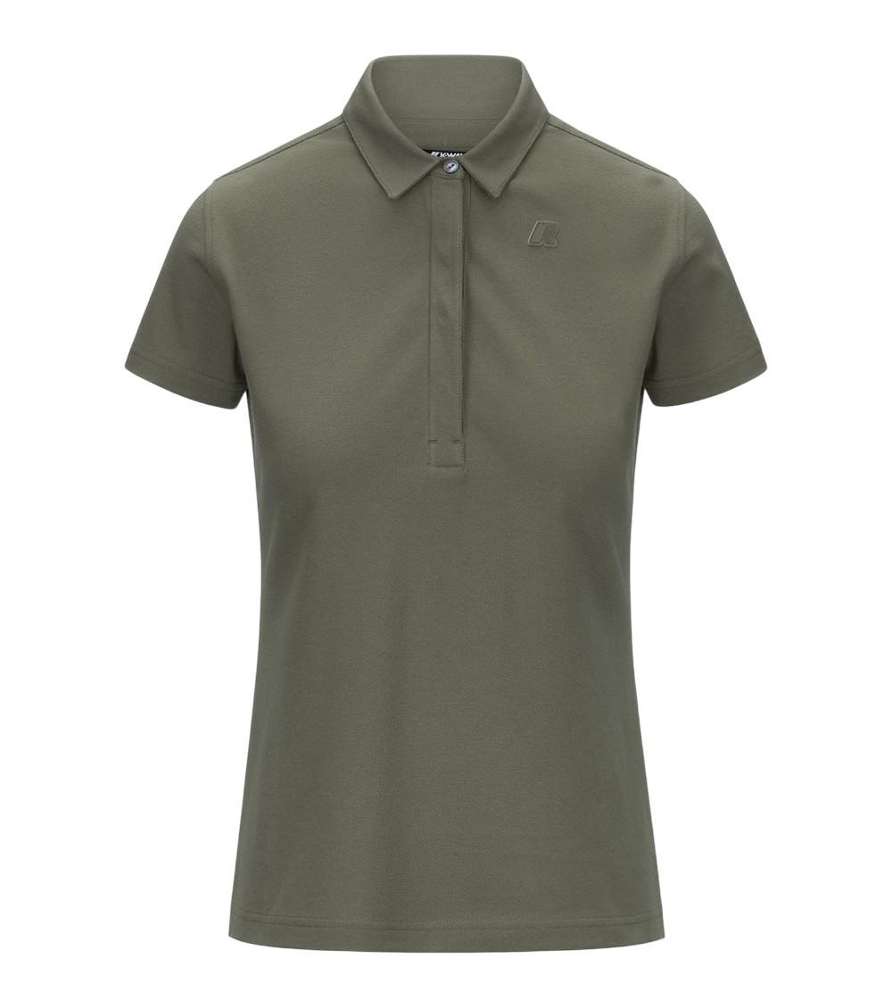 Green Solid Shirt Collar Polo