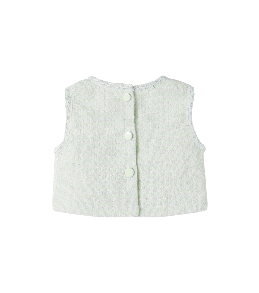 Bon Ton cotton-blend bouclé top